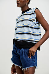 🍰 SUMMER 2026 - Henri Tank - Sky - 🏙️ **Ribbed hem**