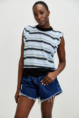 🍰 SUMMER 2026 - Henri Tank - Sky - 🏙️ **Ribbed hem**