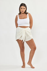🌻In between - Yam Shorts - Cream Lace