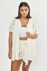 🌻In between - Yam Shorts - Cream Lace