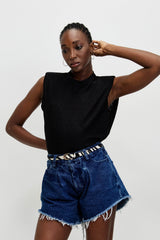 š° SUMMER 2026 - Parsa š§² Tank -Black Eyelet