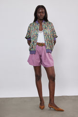 🍰 Spring/Summer 2026 - Asia Bomber - Wildflower Field 🌸- Floral satin Bomber Jacket
