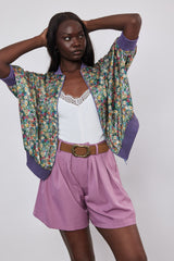 🍰 Spring/Summer 2026 - Asia Bomber - Wildflower Field 🌸- Floral satin Bomber Jacket