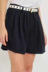 š Auttum/Winter 2026/27 - 1990 Shorts- Navy Faux suede