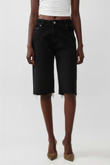 🍰 Spring 2026 - Now denim - Raw Edge Bermuda- Black