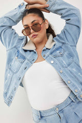 🧦Autumn/Winter 2025/2026 - JAMIE - Denim jacket - Acid