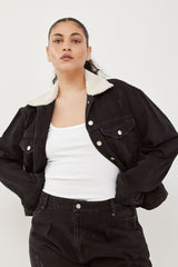 🧦Autumn/Winter 2025/2026 - JAMIE - Denim jacket - True Black Denim