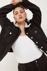 🧦Autumn/Winter 2025/2026 - JAMIE - Denim jacket - True Black Denim