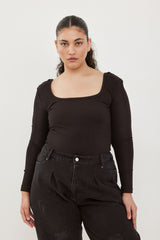 🧦 Autumn/Winter 2025/2026 - Fame - Long T Shirt - Noir Frame ☯︎