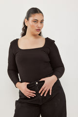 🧦 Autumn/Winter 2025/2026 - Fame - Long T Shirt - Noir Frame ☯︎