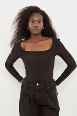 🧦 Autumn/Winter 2025/2026 - Fame - Long T Shirt - Noir Frame ☯︎