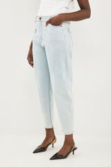 🧦Autumn/Winter 2025/2026 - Our interpretation for Mom jeans - נוטה להיות קטן ביחס למאמ הרגיל-Denim and stripes. Is there any better match?