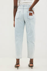 🧦Autumn/Winter 2025/2026 - Our interpretation for Mom jeans - נוטה להיות קטן ביחס למאמ הרגיל-Denim and stripes. Is there any better match?