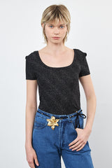 ⛵️Spring / Summer 2025 - Ester - Short T Shirt - Sparkling - This item has a manufacturing defect — the fit is significantly smaller than labeled. We recommend it only for very petite sizes.