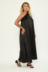 🪻Summer 2024- Philadelphia 76 -One Shoulder Maxi Dress- Black