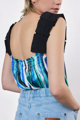 ⛵️Spring/Summer 2025 - Helena- Ruffle-Trim Sleeveless Top- Sail away 🐠