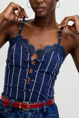 🍰 Summer 2026 - Flirty Top - Blue