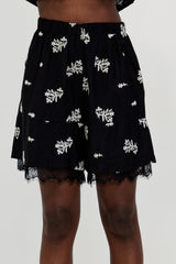 🍰Spring/Summer 2026 - Coast shorts - Black Embroidery