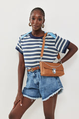 Leather Shoulder & Crossbody Bag –Tuci Bag in Brown- Timeless Elegance with a Modern Edge