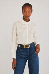 š Auttum/Winter 2026/27 - Valleria shirt - Embroidery On Rich Cream