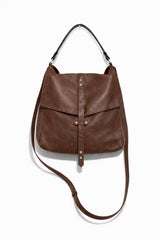 Mini Bencku- Leather Hobo Handbag- 🍫 Chocolate