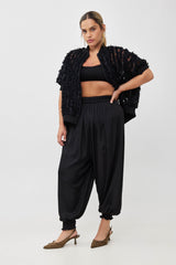 🧦 Autumn/Winter 2025/2026 - Balloon Harem Pants- Black Flare