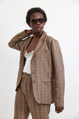 🧦Winter 2026 - Exclusive Blazer - Brown Plaid