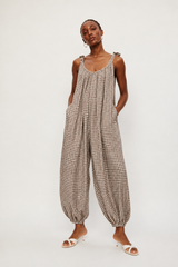 🍰Summer 2026 - Miami jumpsuit - Checked 🟫⬜️