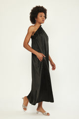 🪻Summer 2024- Philadelphia 76 -One Shoulder Maxi Dress- Black