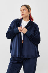 🧦 Autumn/Winter 2025/2026- The Bun zip up hoodie - Navy Velvet