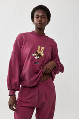 🧦Autumn/Winter 2025/2026 - Sara Sweatshirt - Black - Red Wine