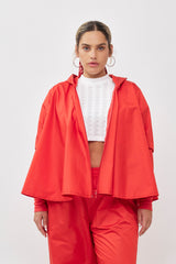 🧦 Autumn/Winter 2025/2026- The Bun zip up hoodie - Red Naylon