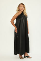 🪻Summer 2024- Philadelphia 76 -One Shoulder Maxi Dress- Black
