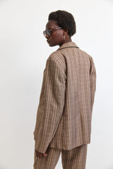 🧦Winter 2026 - Exclusive Blazer - Brown Plaid