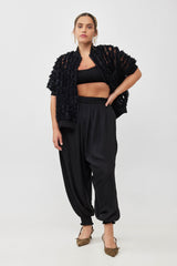 🧦 Autumn/Winter 2025/2026 - Balloon Harem Pants- Black Flare