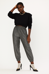 Sample Cargo pants - silver lurex