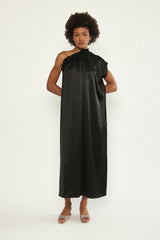 🪻Summer 2024- Philadelphia 76 -One Shoulder Maxi Dress- Black
