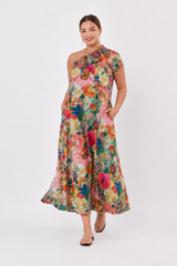 🍰 Summer 2026 - Philadelphia 76 -One Shoulder Maxi Dress- Floral
