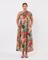 🍰 Summer 2026 - Philadelphia 76 -One Shoulder Maxi Dress- Floral