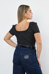 ⛵️Spring / Summer 2025 - Ester - Short T Shirt - Sparkling - This item has a manufacturing defect — the fit is significantly smaller than labeled. We recommend it only for very petite sizes.