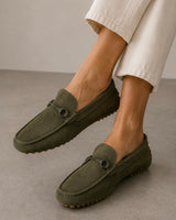 ๐ฐSummer 2026 - Suede Driving Loafers - Olive ๐ซ - Handcrafted in a small artisan workshop in Italy ๐ฎ๐น๐๐ฎ
