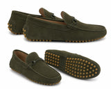 ๐ฐSummer 2026 - Suede Driving Loafers - Olive ๐ซ - Handcrafted in a small artisan workshop in Italy ๐ฎ๐น๐๐ฎ