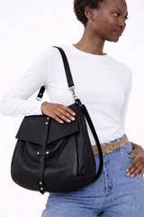 Mini Bencku- Hammered Leather Hobo Handbag- ★- Super Duper
