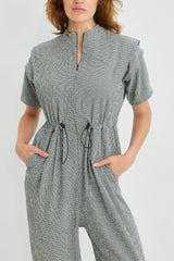 š Autumn/Winter 2026/27 - Cain Maxi Jumpsuit - B&W š²š³š²š³