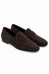 🍁 Autumn/Winter 2026/27 - The Italian Edit 🇮🇹 Suede Loafers- Brown like Bittersweet Chocolate 🍫
