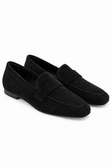 🍁 Autumn/Winter 2026/27 - The Italian Edit 🇮🇹 Suede Loafers- Nero ◾️
