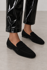 🍁 Autumn/Winter 2026/27 - The Italian Edit 🇮🇹 Suede Loafers- Nero ◾️