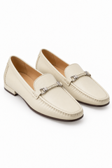 🍁 Autumn/Winter 2026/27 - The Italian Edit 🇮🇹- 👉🏻SAMPLE👈🏻
Stone Italian Nappa Leather Loafers- Size 38