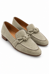 🍁 Autumn/Winter 2026/27 - The Italian Edit 🇮🇹- 👉🏻SAMPLE👈🏻 Nodo Suede Loafers - Size 37