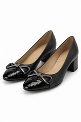 🍁 Autumn/Winter 2026/27 - The Italian Edit 🇮🇹- 👉🏻SAMPLE👈🏻 - Black Block Heel Pumps - Size 38